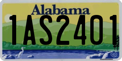 AL license plate 1AS2401