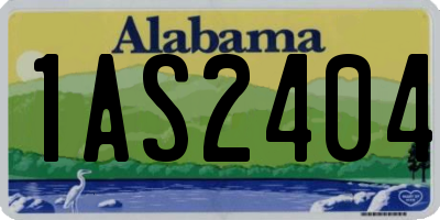 AL license plate 1AS2404