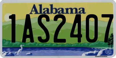 AL license plate 1AS2407