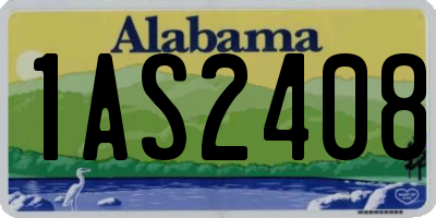 AL license plate 1AS2408