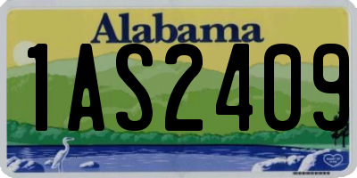 AL license plate 1AS2409