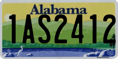 AL license plate 1AS2412