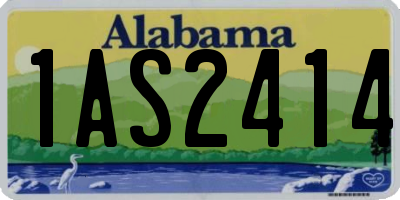 AL license plate 1AS2414