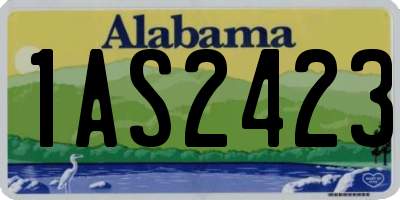 AL license plate 1AS2423