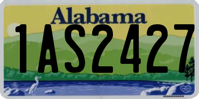 AL license plate 1AS2427