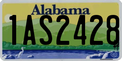 AL license plate 1AS2428