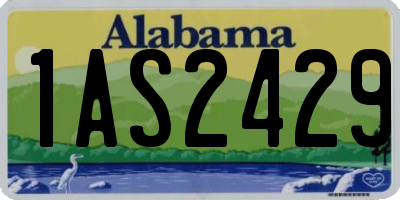 AL license plate 1AS2429