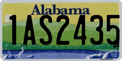 AL license plate 1AS2435