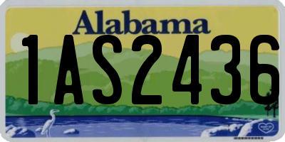 AL license plate 1AS2436