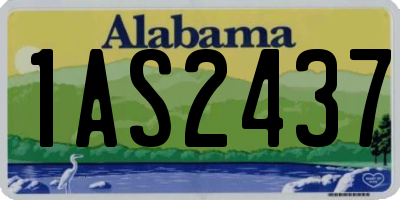 AL license plate 1AS2437