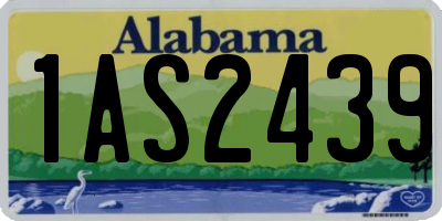 AL license plate 1AS2439