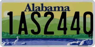 AL license plate 1AS2440