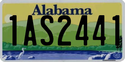 AL license plate 1AS2441