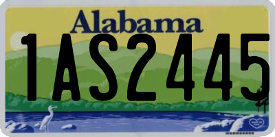AL license plate 1AS2445