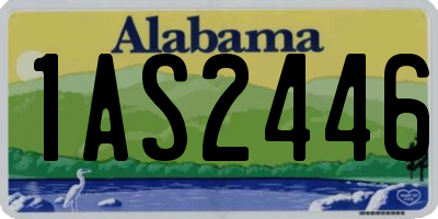 AL license plate 1AS2446