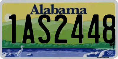 AL license plate 1AS2448