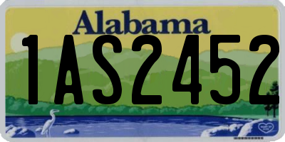 AL license plate 1AS2452