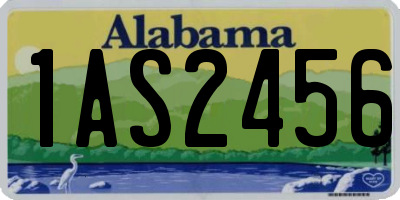 AL license plate 1AS2456