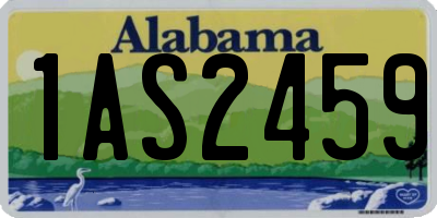 AL license plate 1AS2459