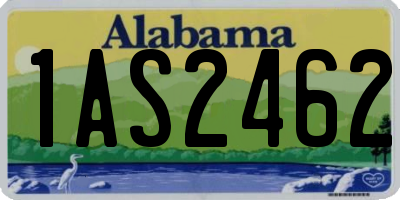 AL license plate 1AS2462