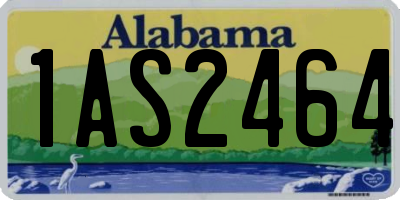 AL license plate 1AS2464