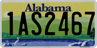 AL license plate 1AS2467