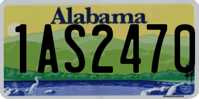 AL license plate 1AS2470