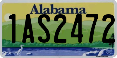 AL license plate 1AS2472