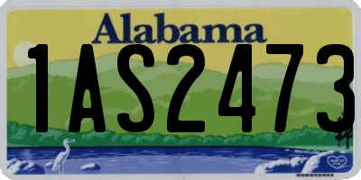 AL license plate 1AS2473