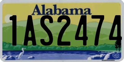 AL license plate 1AS2474