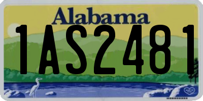 AL license plate 1AS2481