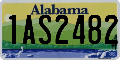 AL license plate 1AS2482