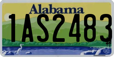 AL license plate 1AS2483