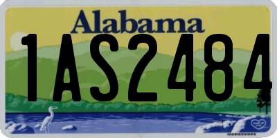 AL license plate 1AS2484