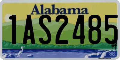AL license plate 1AS2485
