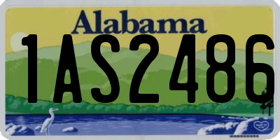 AL license plate 1AS2486