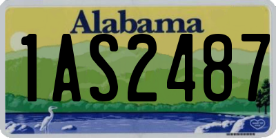 AL license plate 1AS2487