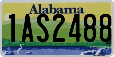 AL license plate 1AS2488