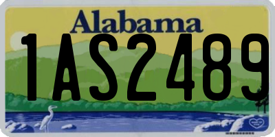AL license plate 1AS2489