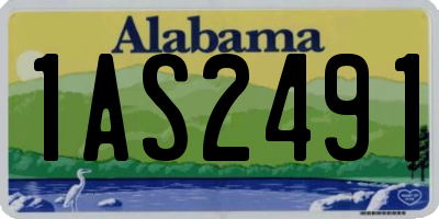 AL license plate 1AS2491