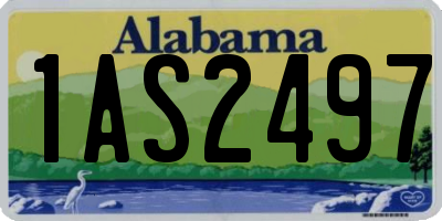 AL license plate 1AS2497