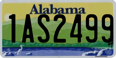 AL license plate 1AS2499