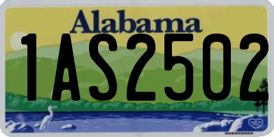 AL license plate 1AS2502