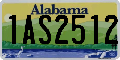 AL license plate 1AS2512