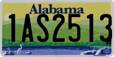 AL license plate 1AS2513