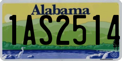 AL license plate 1AS2514