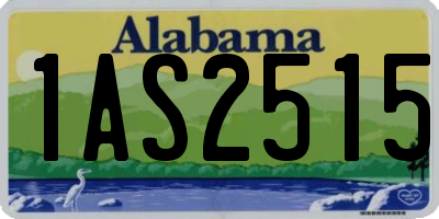 AL license plate 1AS2515