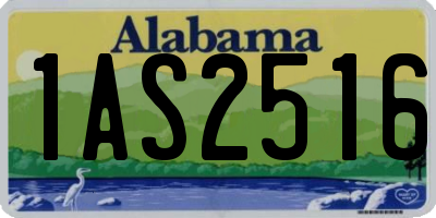 AL license plate 1AS2516