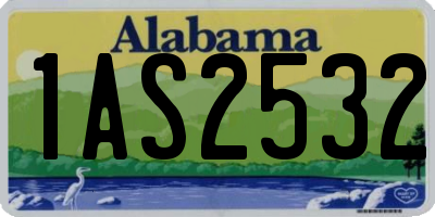 AL license plate 1AS2532