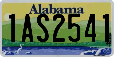 AL license plate 1AS2541
